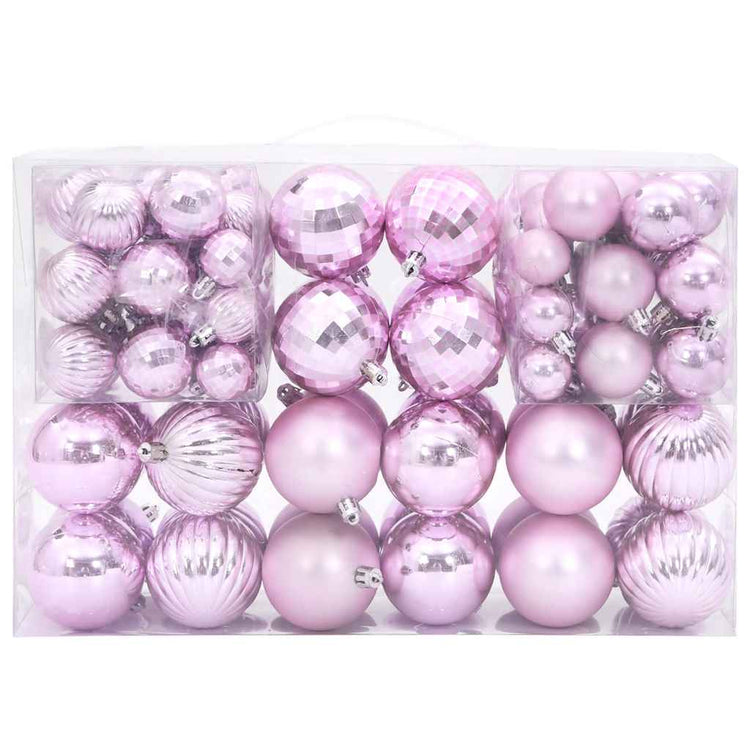 Vidaxl Weihnachtsbällchen 100 St Ø3 4 6 cm Pink