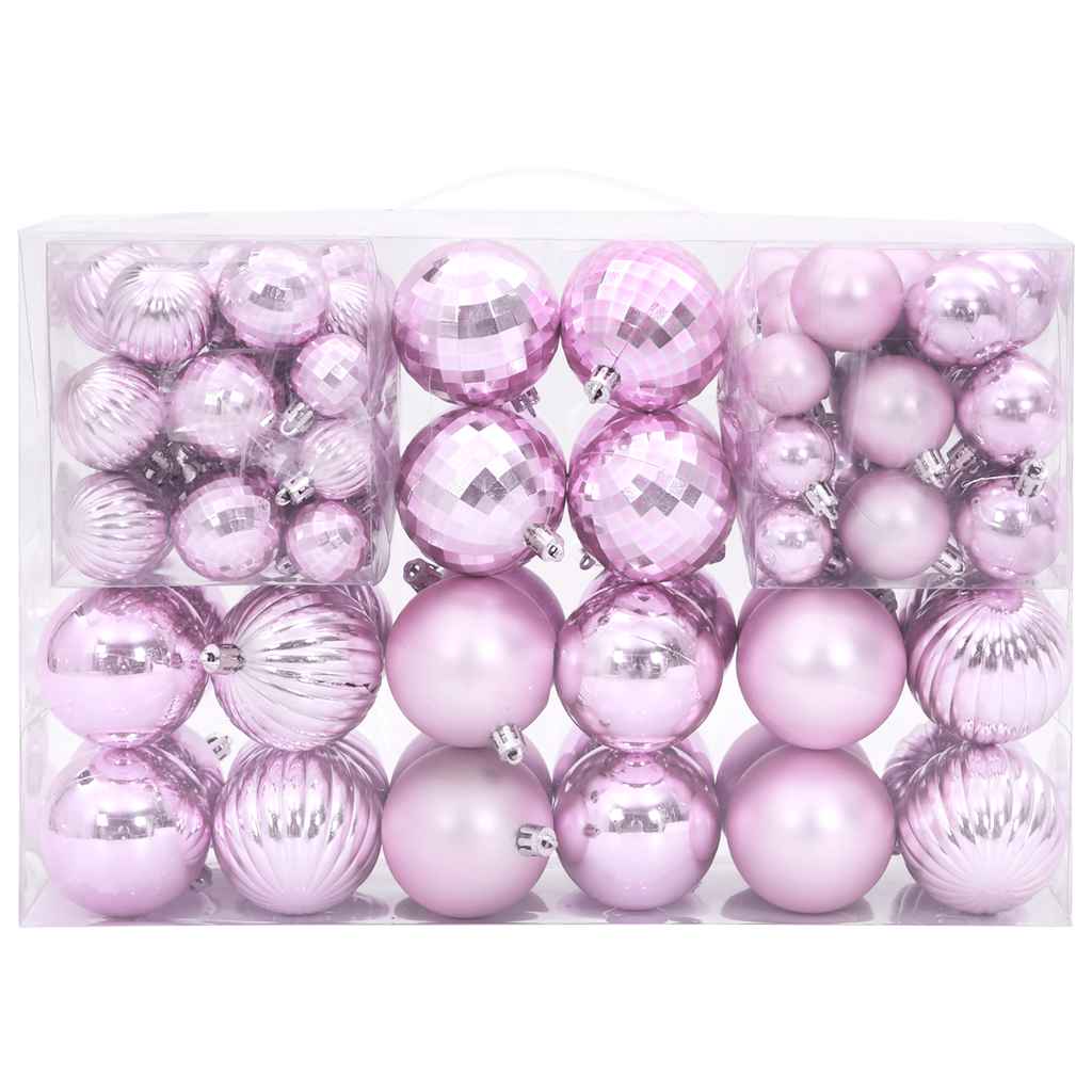 Vidaxl Weihnachtsbällchen 100 St Ø3 4 6 cm Pink