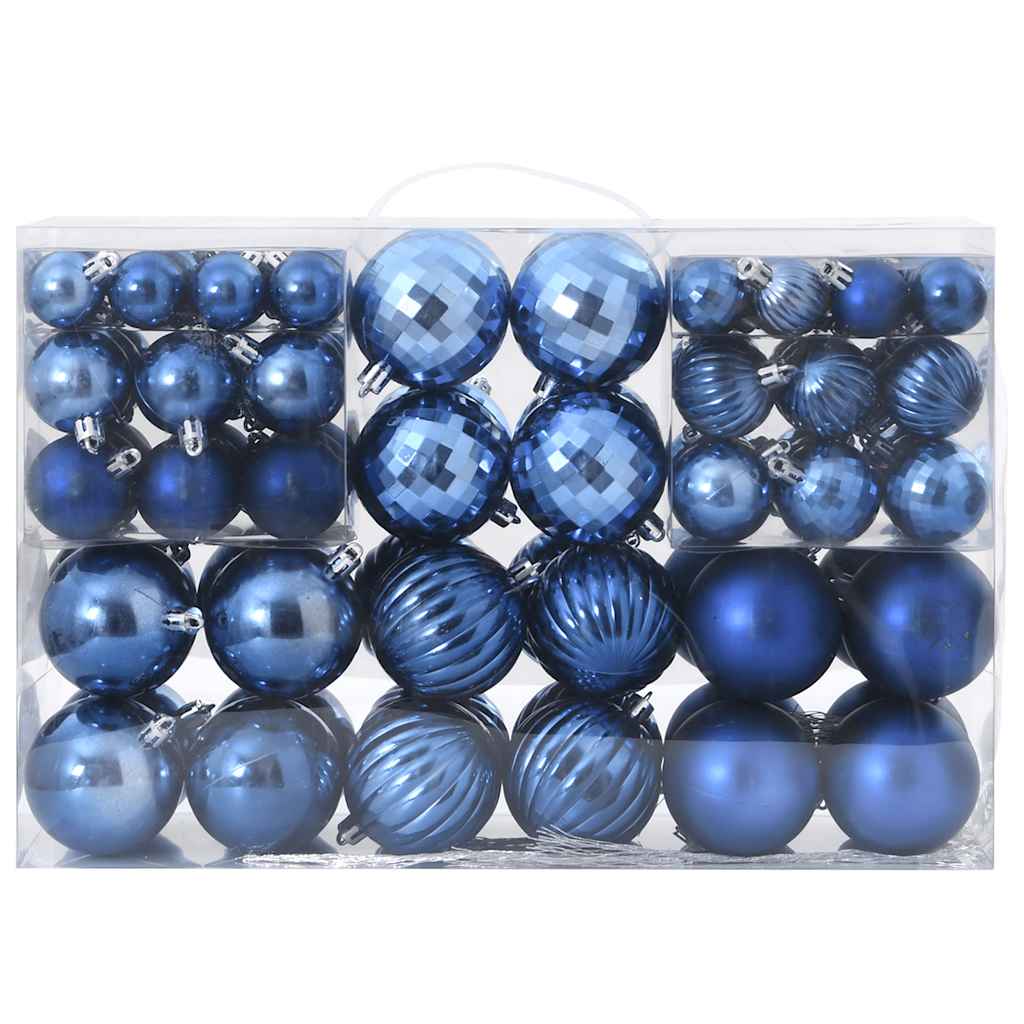 Vidaxl Weihnachtsbällchen 100 St Ø3 4 6 cm Blau