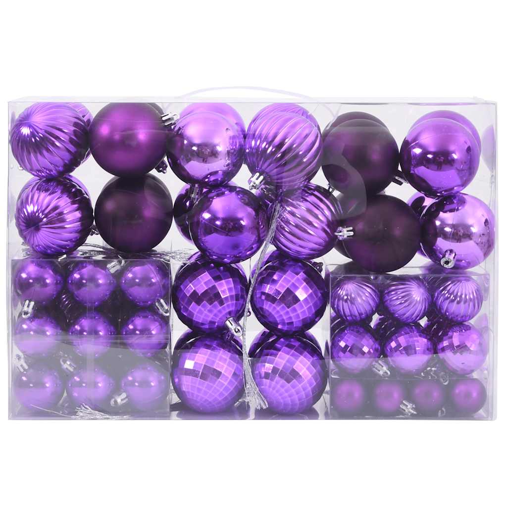 Vidaxl Weihnachtsbällchen 100 Sts Ø3 4 6 cm Lilac