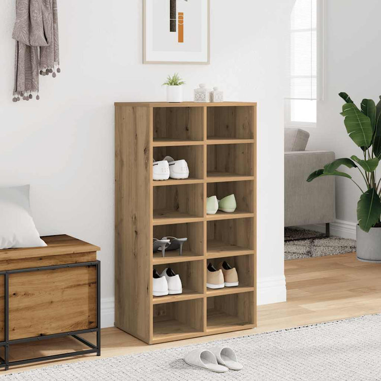 VIDAXL -Schuhregal 54x34x100,5 cm verarbeitete Holzhandwerkstätigkeit