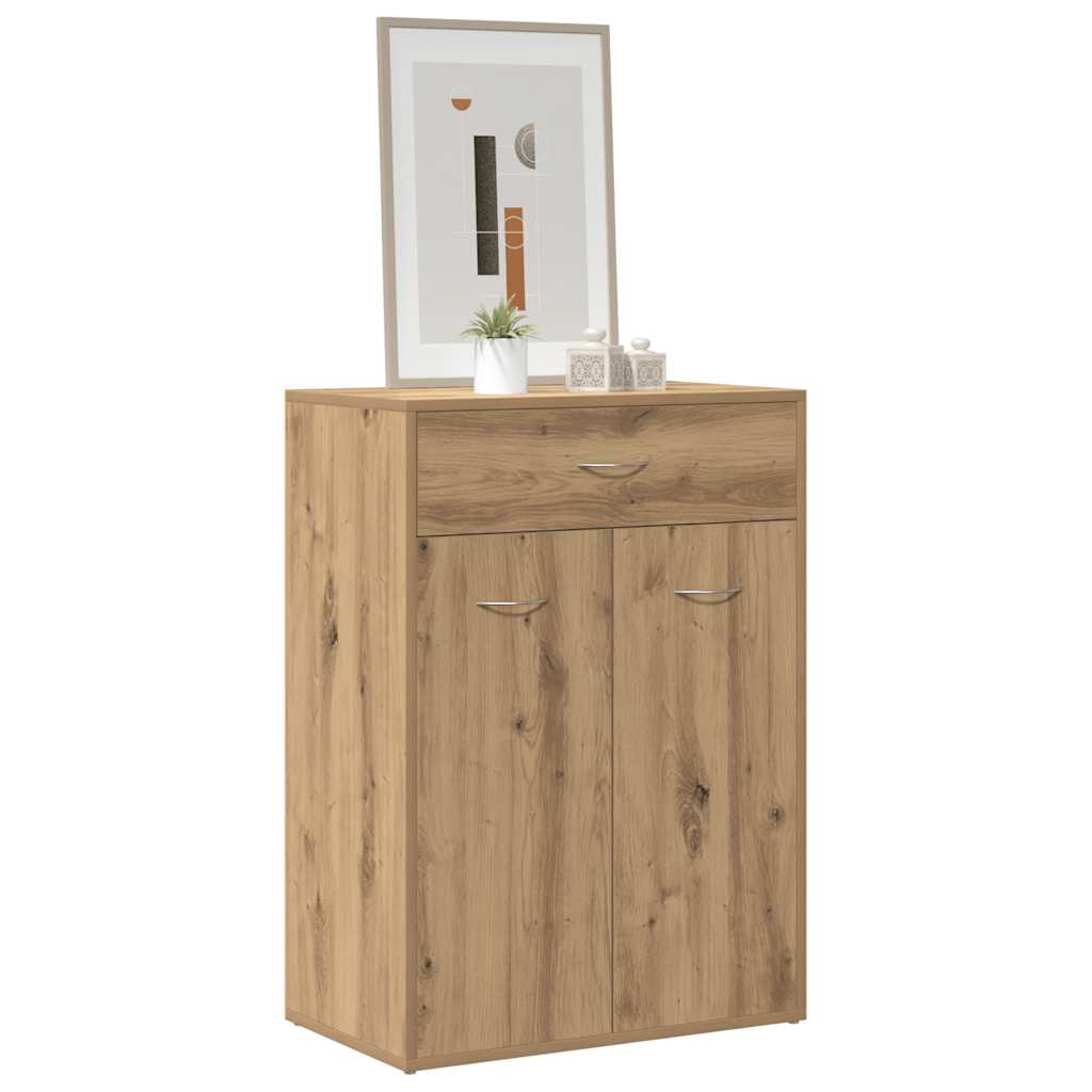 VidaXL Schuhschrank 60x35x84 cm aus handgefertigtem Holz, Farbe handwerkliche Eiche