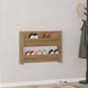 Vidaxl Wandschuhschrank 80x18x60 cm verarbeitete Holzhandwerker -Eichenfarbe