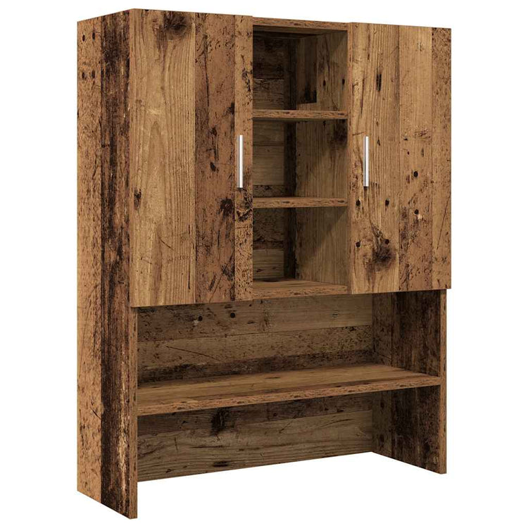Vidaxl Waschmaschinenschrank 70,5 x 25,5 x 90 cm altes Holz -gelöscht