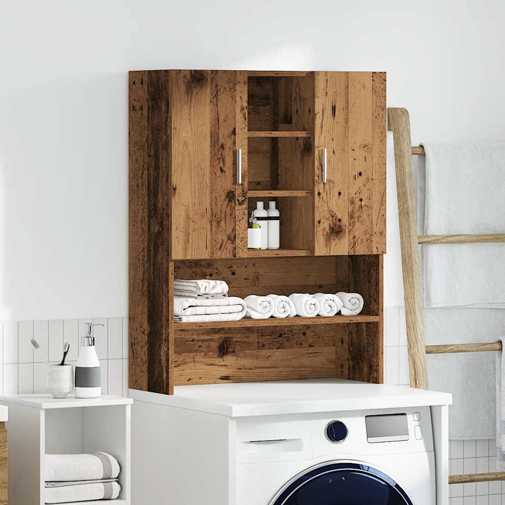 Vidaxl Waschmaschinenschrank 70,5 x 25,5 x 90 cm altes Holz -gelöscht