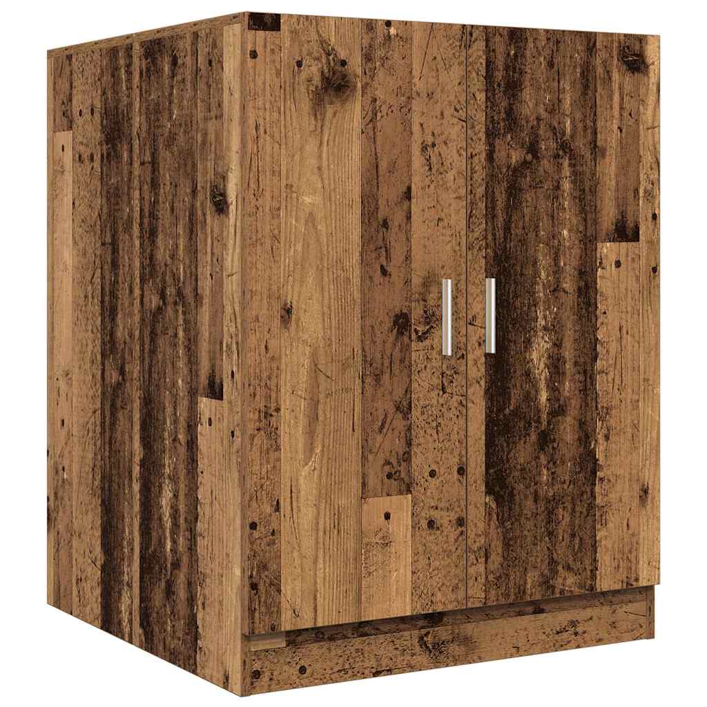 Vidaxl Waschmaschinenschrank 70,5 x 71,5 x 91,5 cm altes Holzfarbe