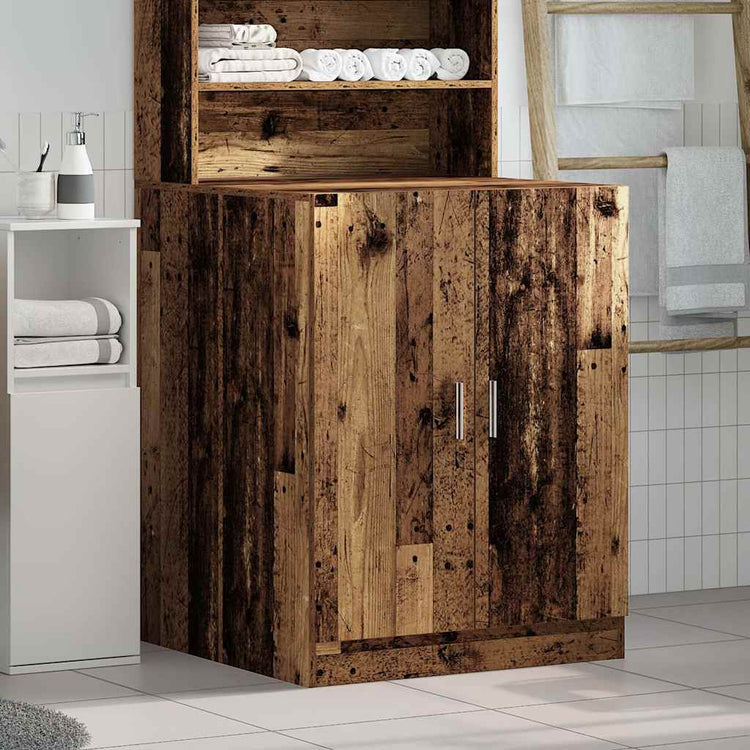 Vidaxl Waschmaschinenschrank 70,5 x 71,5 x 91,5 cm altes Holzfarbe