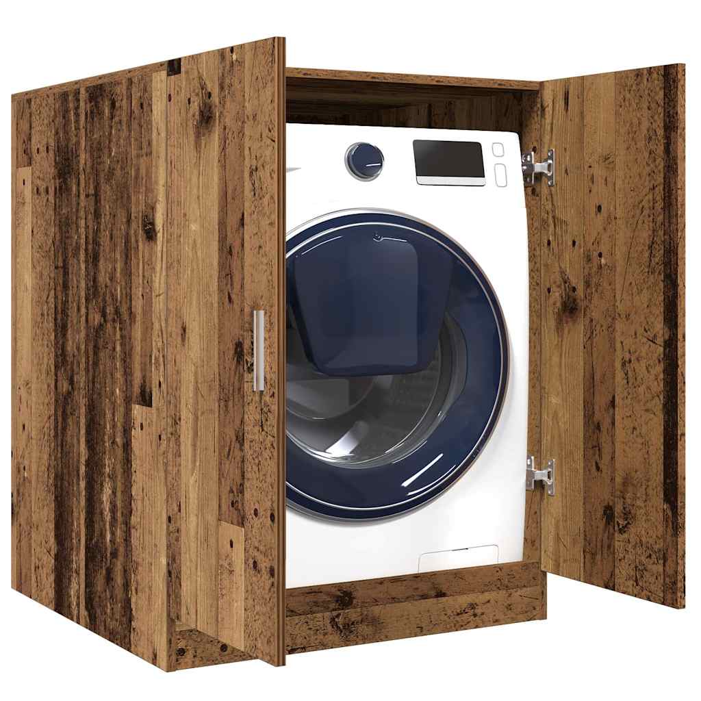 Vidaxl Waschmaschinenschrank 70,5 x 71,5 x 91,5 cm altes Holzfarbe