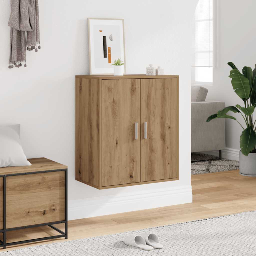VIDAXL -Schuhschrank 60x35x70 cm verarbeitete Holzhandwerker -Eichenfarbe