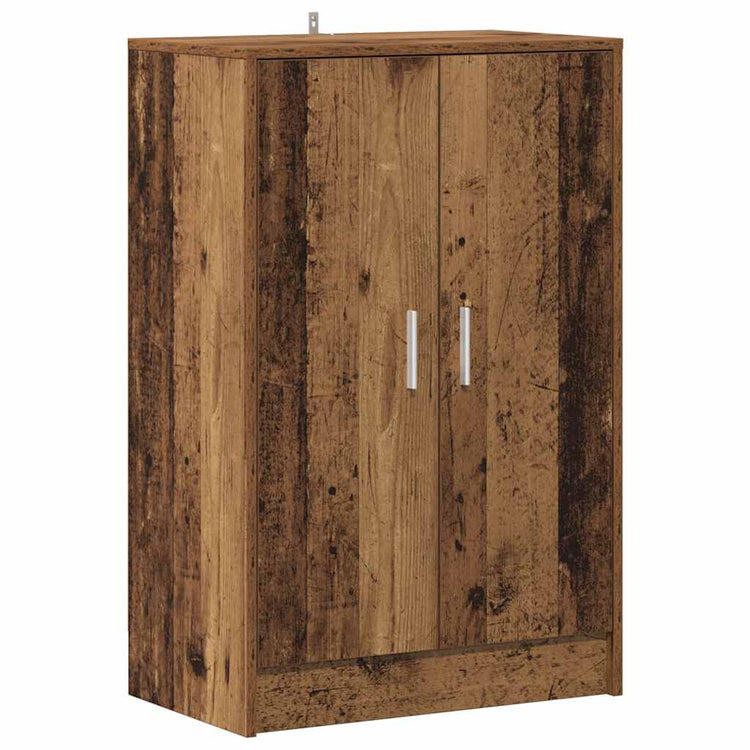 VIDAXL -Schuhschrank 60x35x92 cm verarbeitetes Holz Oldholz -gelöscht