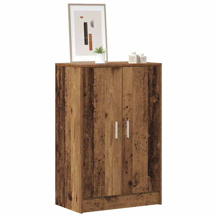 VIDAXL -Schuhschrank 60x35x92 cm verarbeitetes Holz Oldholz -gelöscht