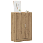 VIDAXL -Schuhschrank 60x35x92 cm verarbeitete Holzhandwerker -Eichenfarbe - afbeelding 3
