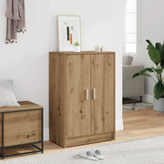 VIDAXL -Schuhschrank 60x35x92 cm verarbeitete Holzhandwerker -Eichenfarbe - afbeelding 1