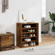 VIDAXL -Schuhschrank 60x35x70 cm verarbeitetes Holz Oldholz -gelöscht