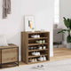 VIDAXL -Schuhschrank 60x35x70 cm verarbeitete Holzhandwerker -Eichenfarbe