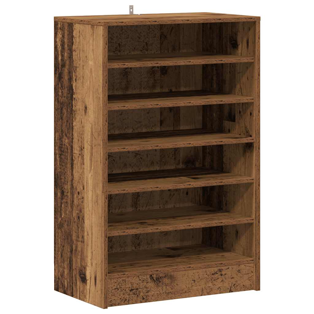 Vidaxx Schuhschrank 60x35x92 cm fertiges Holz, altholzfarben