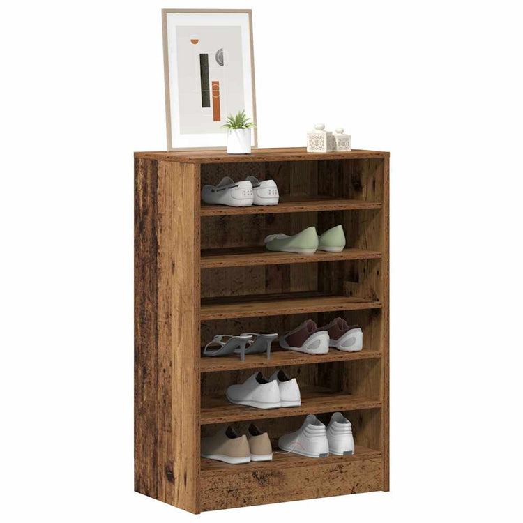 Vidaxx Schuhschrank 60x35x92 cm fertiges Holz, altholzfarben
