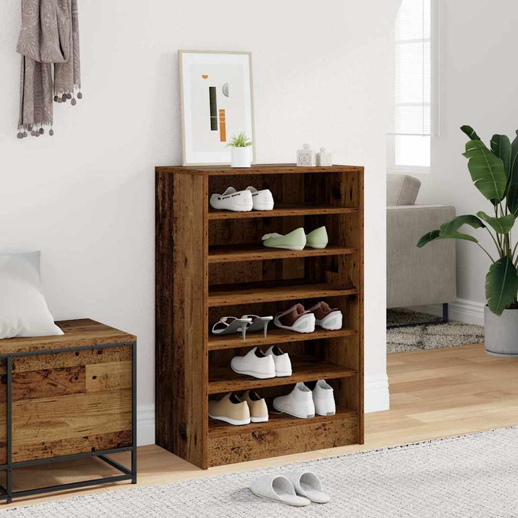 Vidaxx Schuhschrank 60x35x92 cm fertiges Holz, altholzfarben