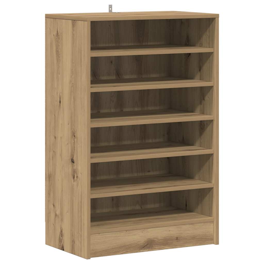 VIDAXL -Schuhschrank 60x35x92 cm verarbeitete Holzhandwerker -Eichenfarbe