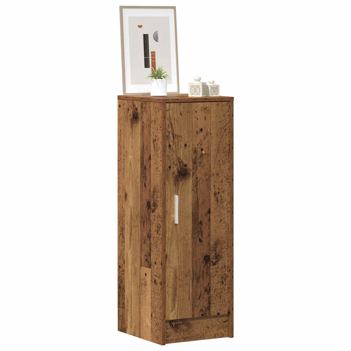 Vidaxl Schuhschrank 32x35x92 cm propertiertes Holz altes Holzfarbe