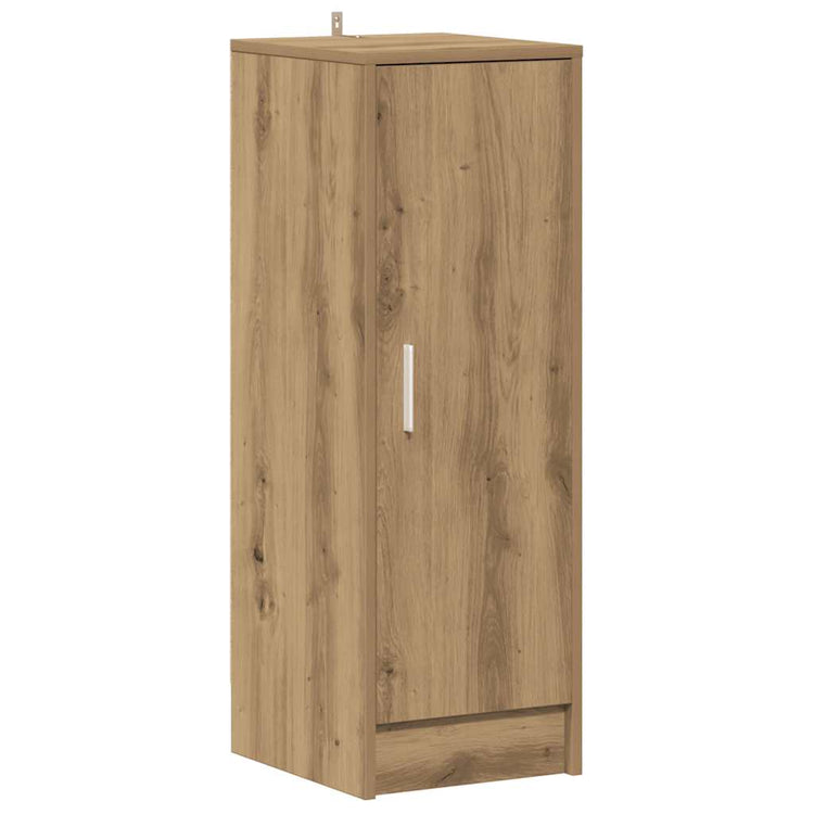 VIDAXL -Schuhschrank 32x35x92 cm verarbeiteter Holzhandwerkstoffe Eiche Farbe