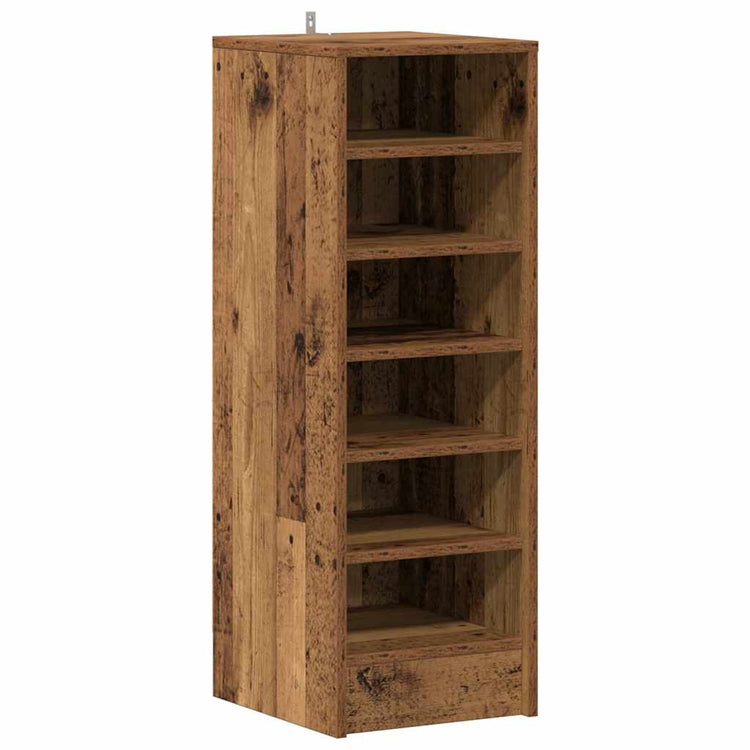 Vidaxl Schuhschrank 32x35x92 cm propertiertes Holz altes Holzfarbe