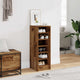 Vidaxl Schuhschrank 32x35x92 cm propertiertes Holz altes Holzfarbe