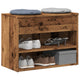 Vidaxl Schuhe Bank 60x30x45 cm verarbeitetes Holz altes Holzfarbe