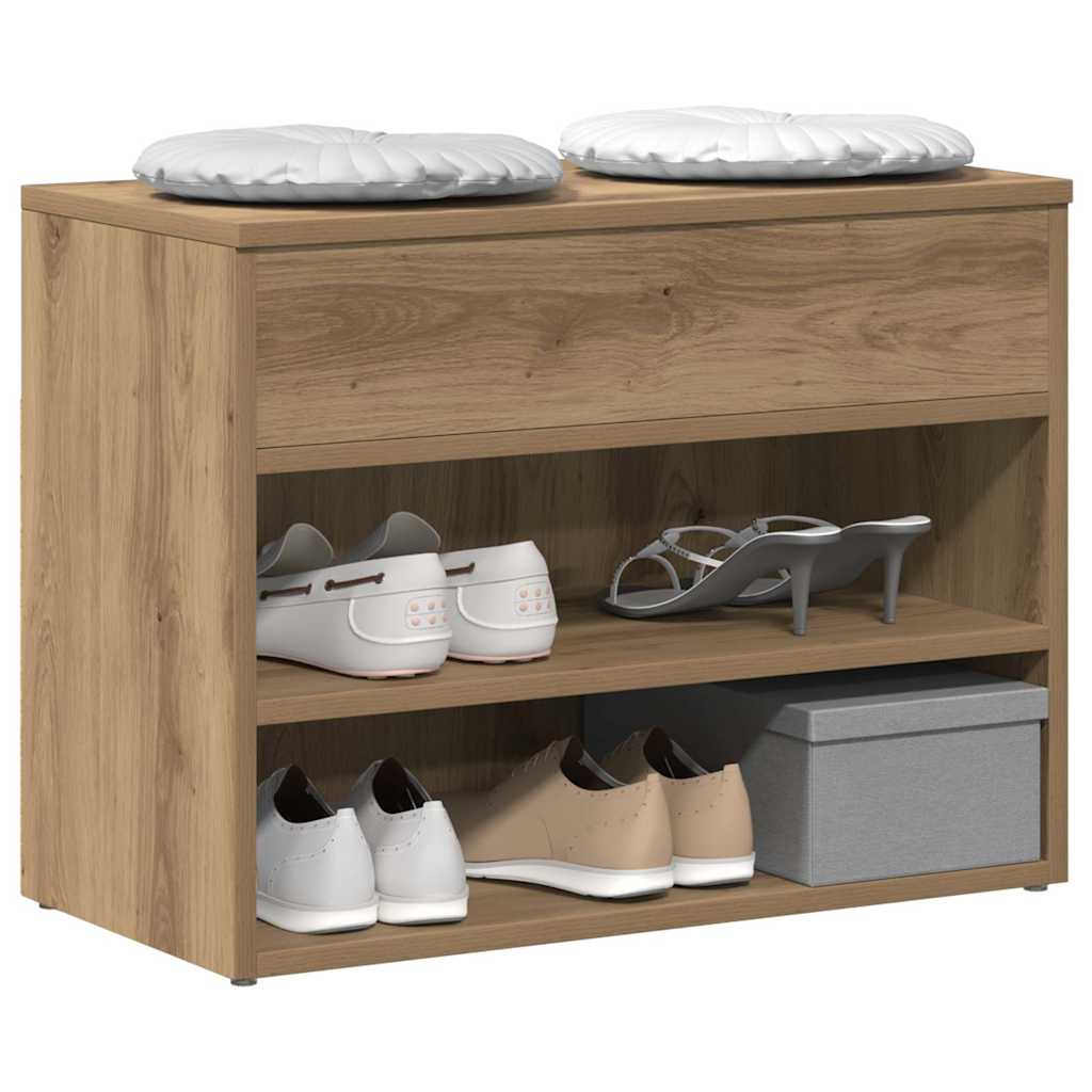 VIDAXL -Schuhbank 60x30x45 cm verarbeitete Holzhandwerksanlage Farbe