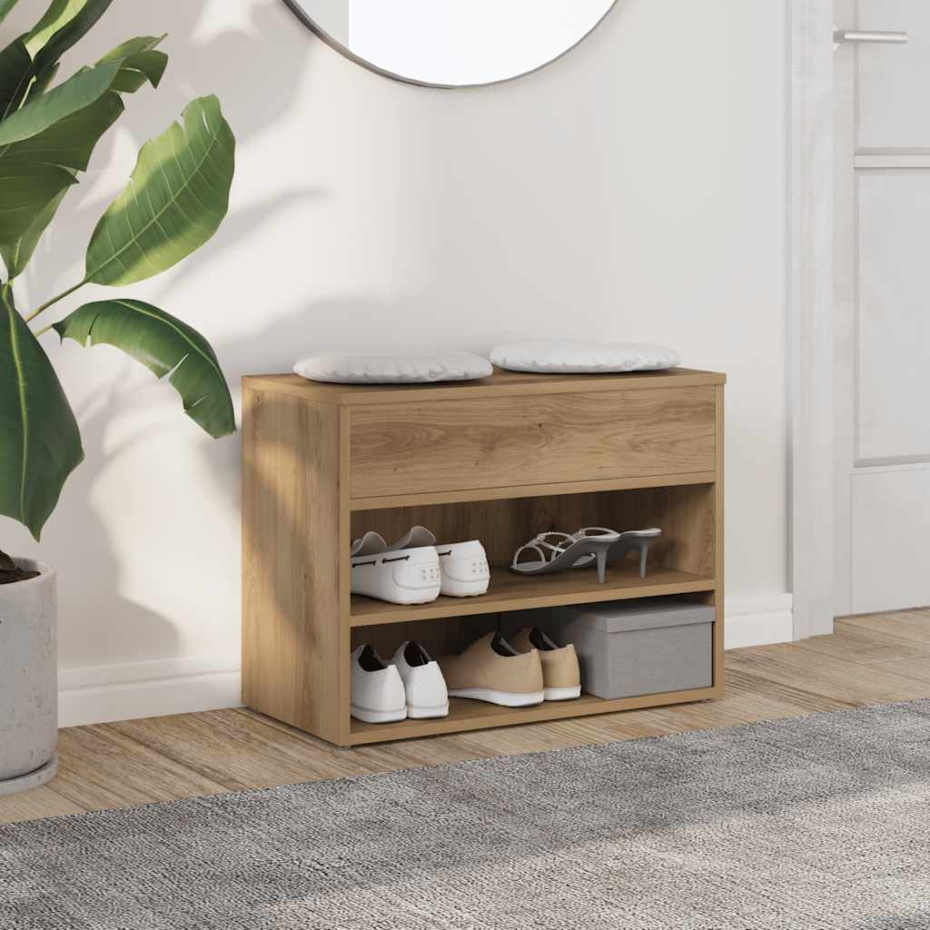 VIDAXL -Schuhbank 60x30x45 cm verarbeitete Holzhandwerksanlage Farbe