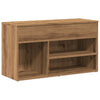 VidaXL Schuhbank 80 x 30 x 45 cm, handgefertigtes Holz, handwerkliche Eichenfarbe
