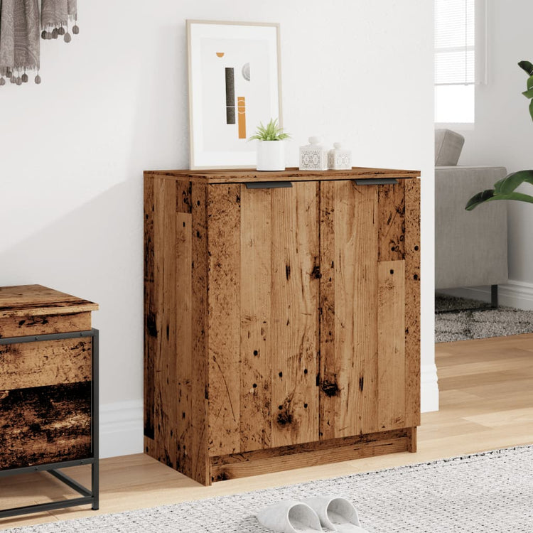 VidaXL Schuhschrank 59x35x70 cm fertiges Holz, altholzfarben