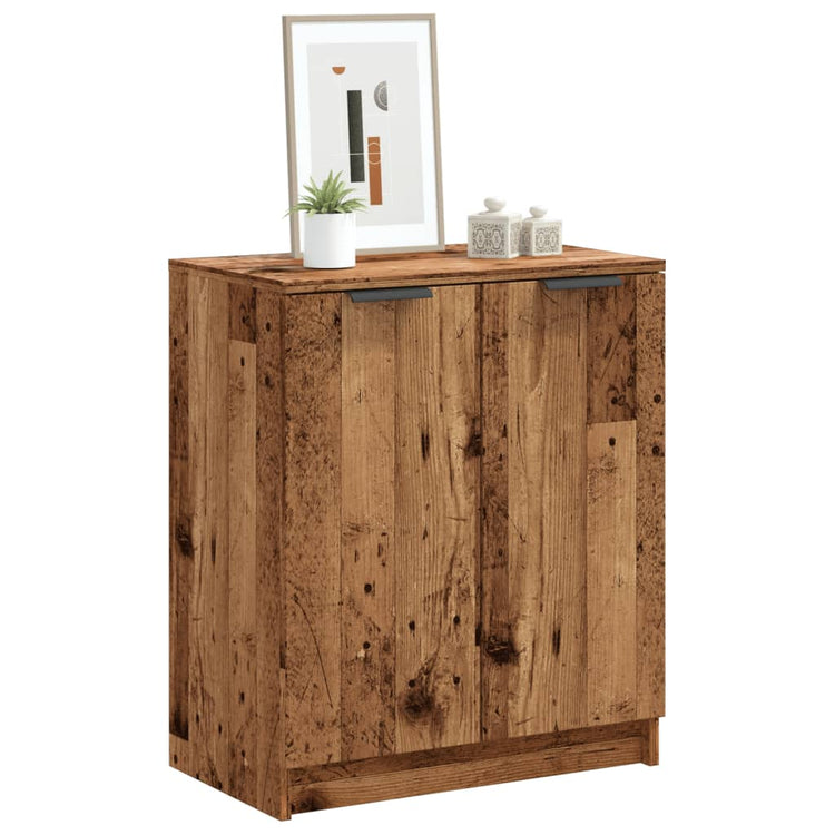 VidaXL Schuhschrank 59x35x70 cm fertiges Holz, altholzfarben