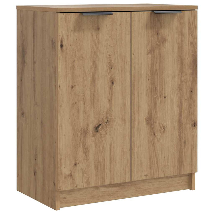 VidaXL Schuhschrank 59x35x70 cm, handgefertigtes Holz, handwerklich eichenfarben