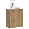 VidaXL Schuhschrank 59x35x70 cm, handgefertigtes Holz, handwerklich eichenfarben