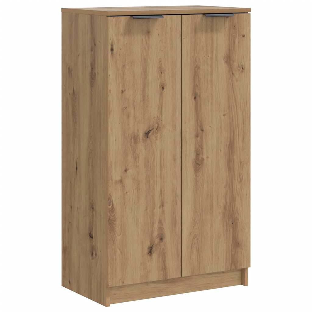Vidaxx Schuhschrank 59 x 35 x 100,5 cm, handgefertigtes Holz, handwerkliche Eichenfarbe