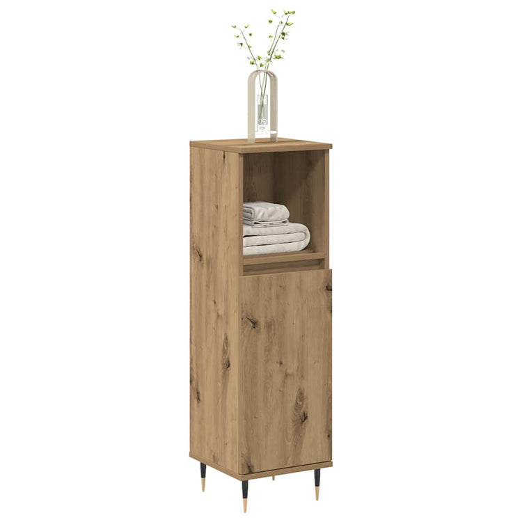 Vidaxx Schuhschrank 59 x 35 x 100,5 cm, handgefertigtes Holz, handwerkliche Eichenfarbe