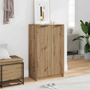 Vidaxx Schuhschrank 59 x 35 x 100,5 cm, handgefertigtes Holz, handwerkliche Eichenfarbe - afbeelding 1