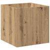 VIDAXL -Planungsbox 40x40x40 cm verarbeitete Holzhandwerker -Eichenfarbe