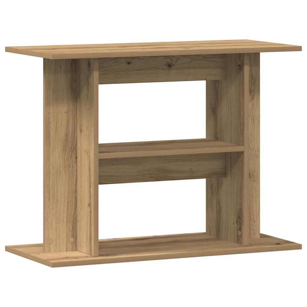 VIDAXL Aquarium Standard 80x35x60 cm verarbeitete Holzhandwerks -Eichenfarbe