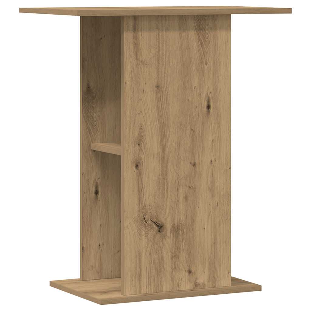 VIDAXL Aquarium Standard 36x60.5x72.5 cm verarbeitete Holzhandwerker -Eiche
