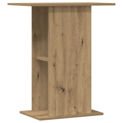 VIDAXL Aquarium Standard 36x60.5x72.5 cm verarbeitete Holzhandwerker -Eiche