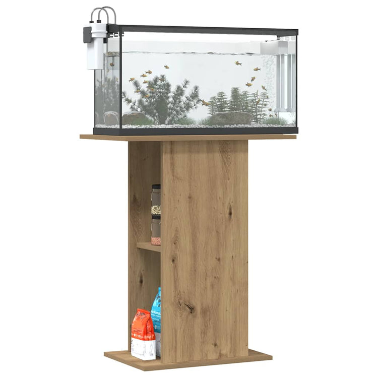 VIDAXL Aquarium Standard 36x60.5x72.5 cm verarbeitete Holzhandwerker -Eiche