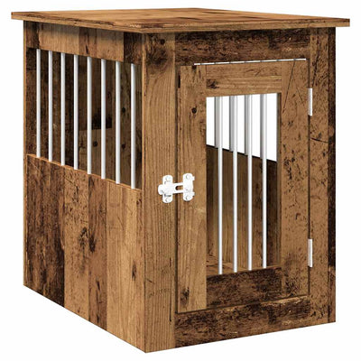 VIDAXL HONDENBENCH 45X62X59 CM PRISIERTE Holz altes Holzfarbe