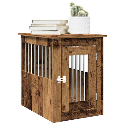 VIDAXL HONDENBENCH 45X62X59 CM PRISIERTE Holz altes Holzfarbe