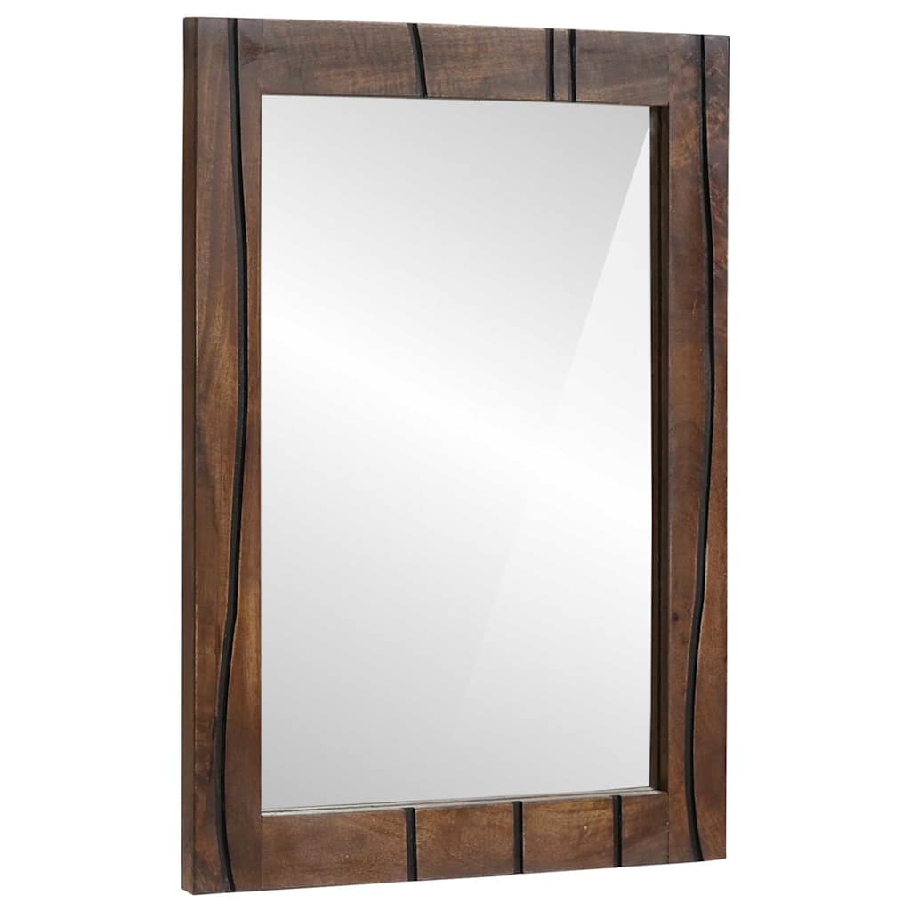 Vidaxx Badezimmerspiegel zur Wandmontage, braun, 70 x 50 x 2,5 cm
