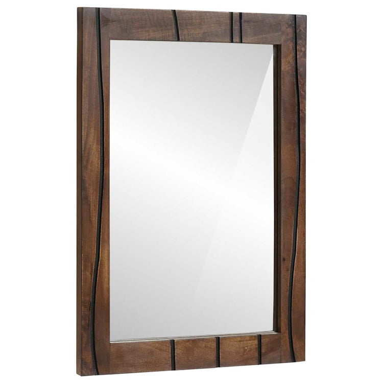 Vidaxx Badezimmerspiegel zur Wandmontage, braun, 70 x 50 x 2,5 cm