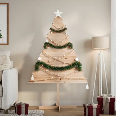 Vidaxl Weihnachtsdekoration Weihnachtsbaum 150 cm Massivholz
