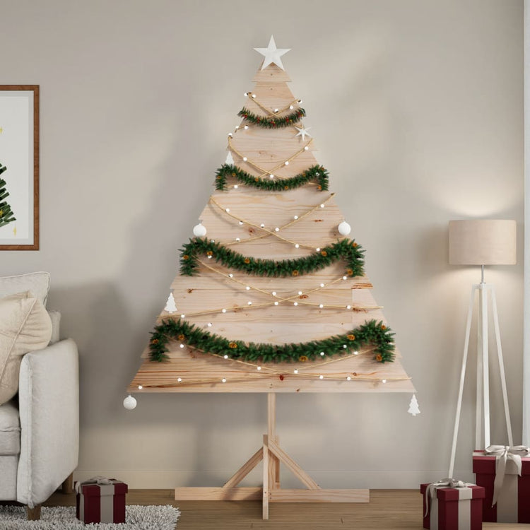 Vidaxl Weihnachtsdekoration Weihnachtsbaum 180 cm Massivholz