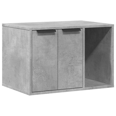 Vidaxxl Katzentoilette 60x40x40 cm Holzwerkstoff Betongrau